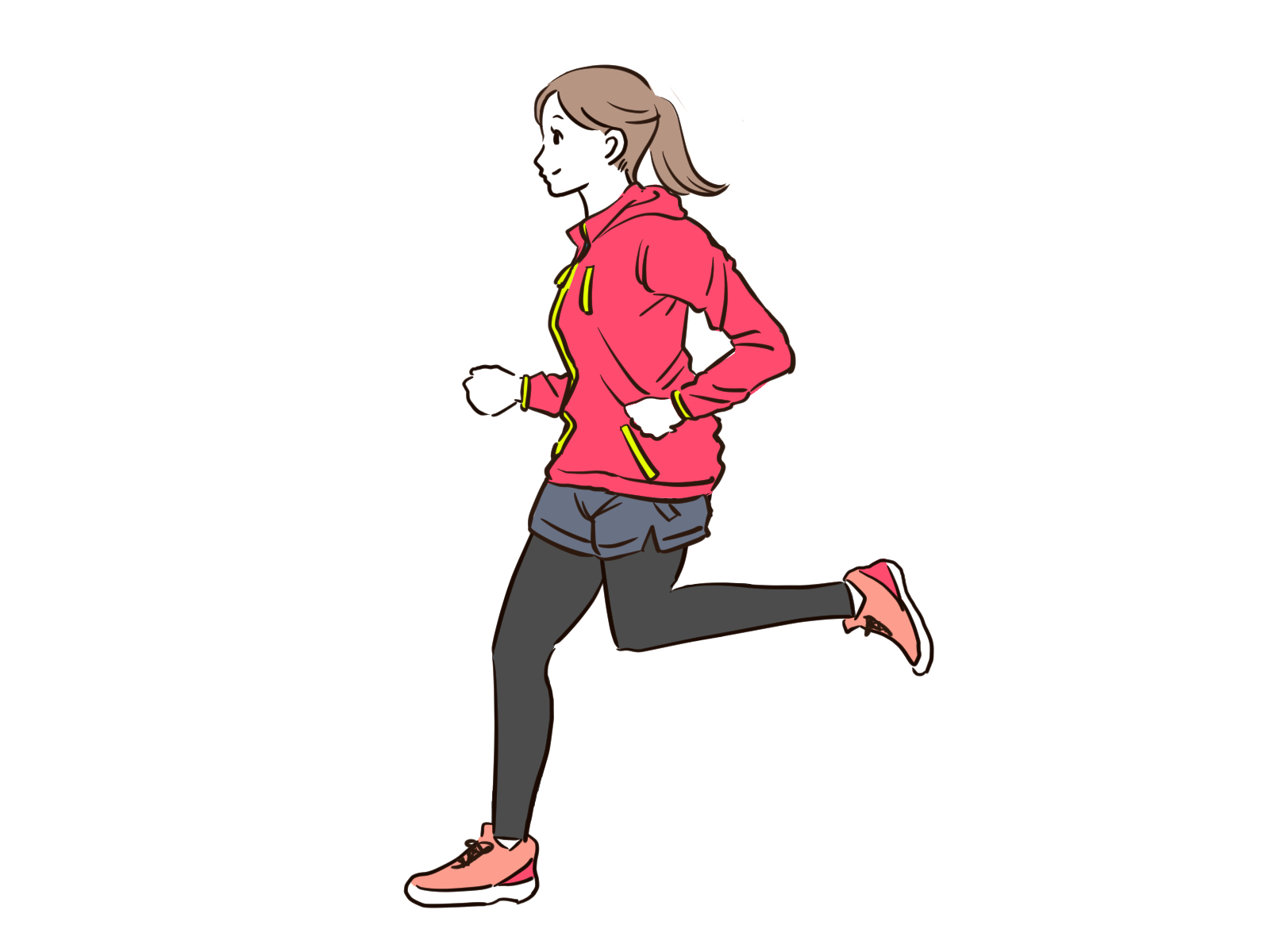 女性　ジョギング