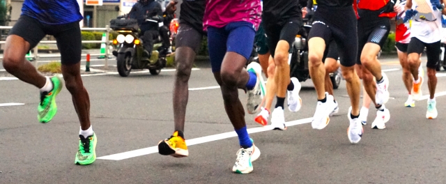 マラソン　足元